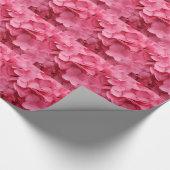 Roze Hydrangea inpakpapier versiering (Hoek)