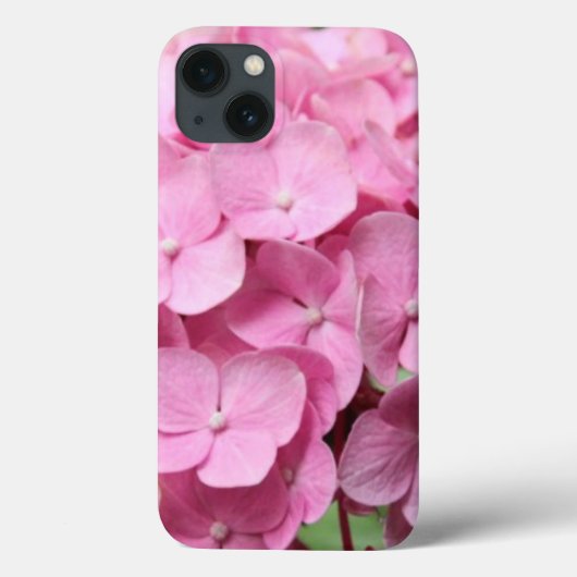 Roze Hydrangea iPad-draagtas Case-Mate iPhone Case (Achterkant)