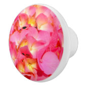 Roze hydrangea keramische knop (Rechts)