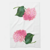 Roze Hydrangea Kitchen Towel Theedoek (Verticaal)
