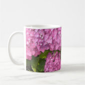 Roze hydrangea koffiemok (Links)