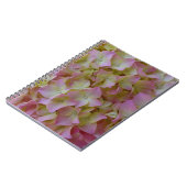 Roze hydrangea-laptop notitieboek (Linkerzijde)
