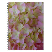 Roze hydrangea-laptop notitieboek (Voorkant)