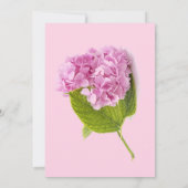 Roze Hydrangea Moederdag Brunch Uitnodiging (Achterkant)