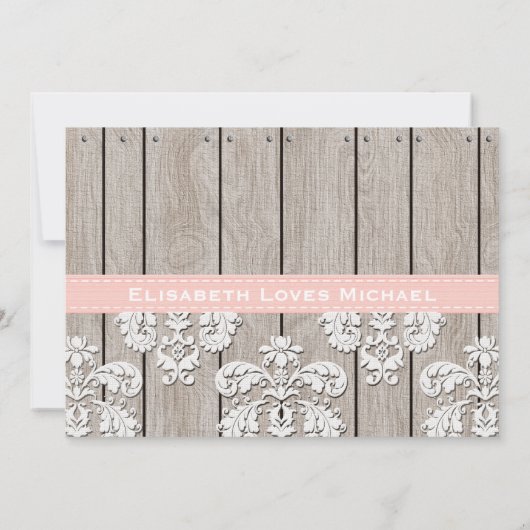 Roze Hydrangea Monogrammed Mason Jar Vrijgezellenf Kaart (Achterkant)