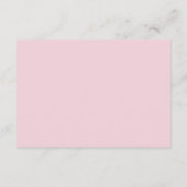 Roze Hydrangea Plat Plaatskort (Achterkant)