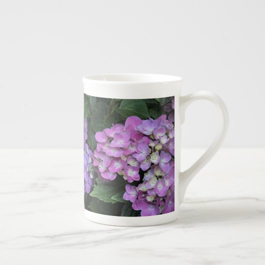 Roze hydrangea porselein kop (Rechts)