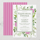 Roze Hydrangea Probediner Kaart (Voorkant / Achterkant)