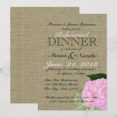 Roze Hydrangea repetitie diner 5x7 Kaart (Voorkant / Achterkant)