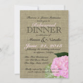 Roze Hydrangea repetitie diner 5x7 Kaart (Voorkant)