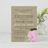 Roze Hydrangea repetitie diner 5x7 Kaart (Staand voorkant)