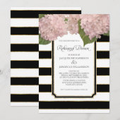 Roze hydrangea-repetitie: droog wasgoed kaart (Voorkant / Achterkant)