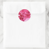 Roze hydrangea ronde sticker (Tas)