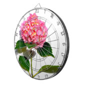 Roze Hydrangea roze bloemen roze rozen Dartbord (Voorkant Rechts)