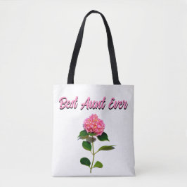 Roze hydrangea roze florale beste tante ooit tote bag