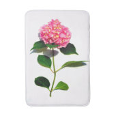 Roze hydrangea roze florroze bloem badmat (Voorkant Verticaal)
