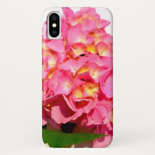 Roze hydrangea roze florroze bloem Case-Mate iPhone case (Achterkant)
