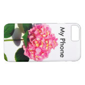 Roze hydrangea roze florroze bloem Case-Mate iPhone case (Achterkant (Horizontaal))