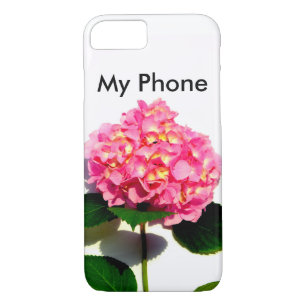 Roze hydrangea roze florroze bloem 	iPhone 8/7 hoesje