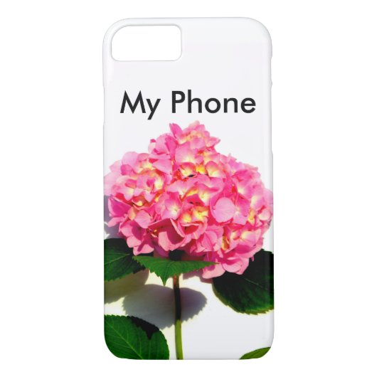 Roze hydrangea roze florroze bloem Case-Mate iPhone case (Achterkant)