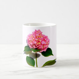 Roze hydrangea roze florroze bloem koffiemok