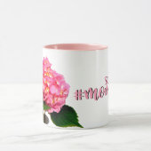 Roze hydrangea roze florroze bloem mok (Midden)