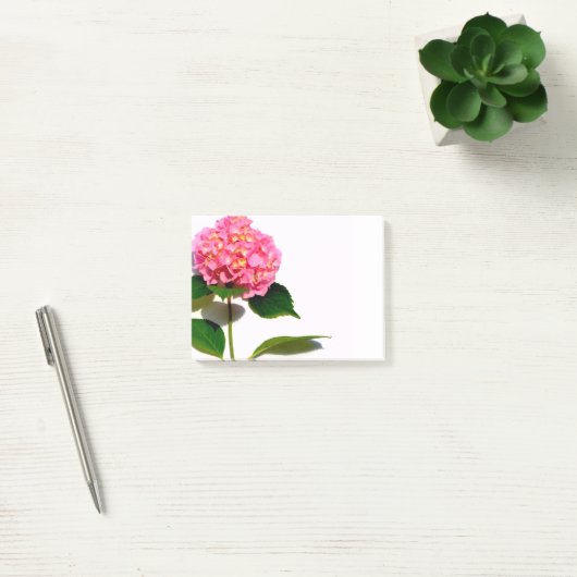 Roze hydrangea roze florroze bloem post-it® notes (Kantoor)
