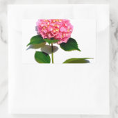 Roze hydrangea roze florroze bloem rechthoekige sticker (Tas)