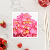 Roze hydrangea roze florroze bloem servet (Insitu)