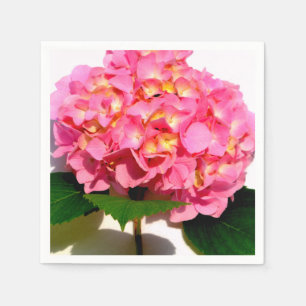 Roze hydrangea roze florroze bloem servet