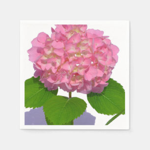 Roze hydrangea roze florroze bloem servetten