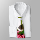 Roze hydrangea roze florroze bloem stropdas (Gebonden)