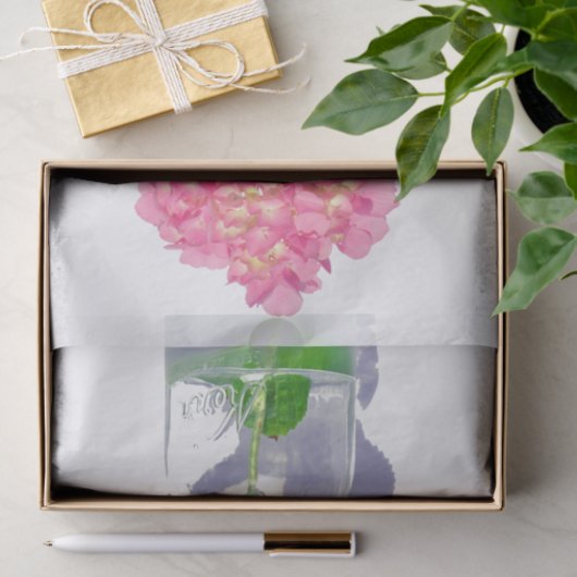 Roze hydrangea roze florroze bloem tissuepapier (Geschenk)