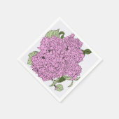 Roze hydrangea servet (Hoek)
