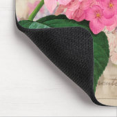 Roze Hydrangea  Shabby Mousepad Muismat (Hoek)