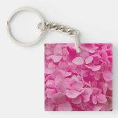 Roze hydrangea sleutelhanger (Voorkant)