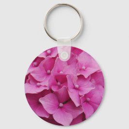 Roze Hydrangea sleutelhanger