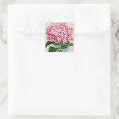 Roze Hydrangea Sticker (Tas)