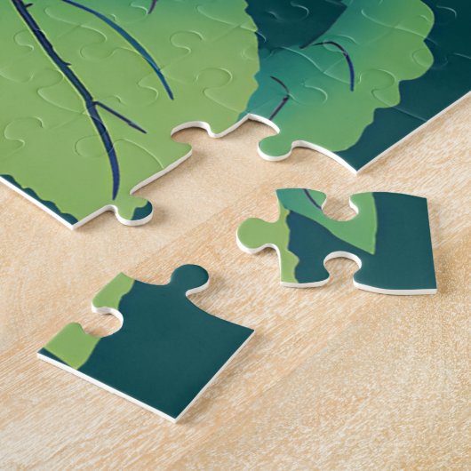 Roze Hydrangea Struik Kaart Legpuzzel (Zijkant)