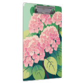 Roze Hydrangea Struik Klembord (Rechts)