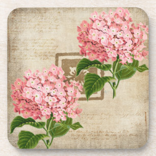 Roze Hydrangea Trossen II Bier Onderzetter