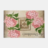 Roze Hydrangea Trossen II Deurmat (Voorkant)