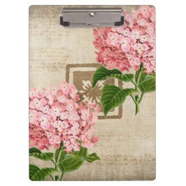 Roze Hydrangea Trossen II Klembord