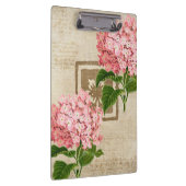 Roze Hydrangea Trossen II Klembord (Rechts)