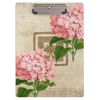 Roze Hydrangea Trossen II Klembord