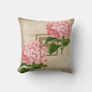 Roze Hydrangea Trossen II Kussen