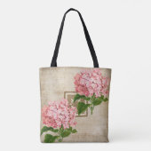 Roze Hydrangea Trossen II Tote Bag (Achterkant)