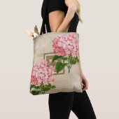 Roze Hydrangea Trossen II Tote Bag (Dichtbij)