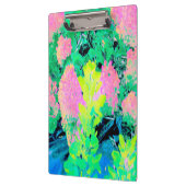 Roze hydrangea Tuin met gele vulling Klembord (Links)