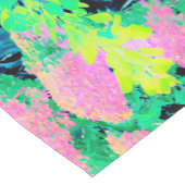 Roze hydrangea Tuin met gele vulling Korte Tafelloper (Hoek)